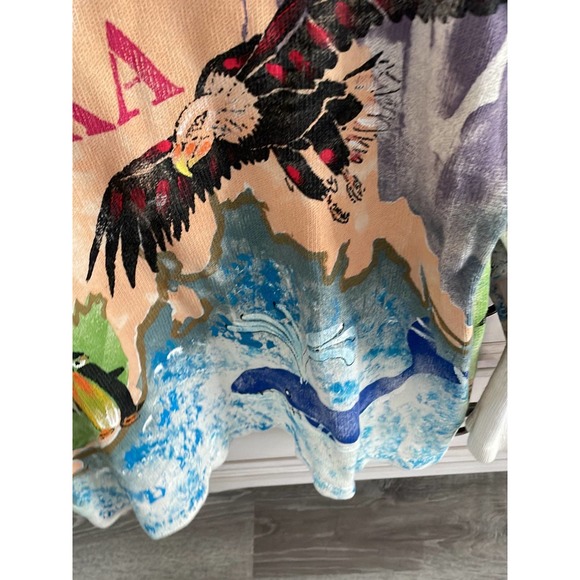 Ladies, vintage MARGUERITA, handpainted Alaska animal graphic sweater - Picture 7 of 7